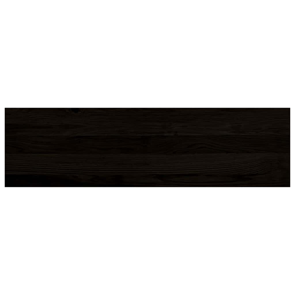 trappemåtter 2 stk. mørkebrun 90x30x2 cm massivt egetræ