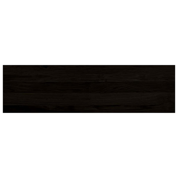 trappemåtter 2 stk. mørkebrun 90x30x2 cm massivt egetræ