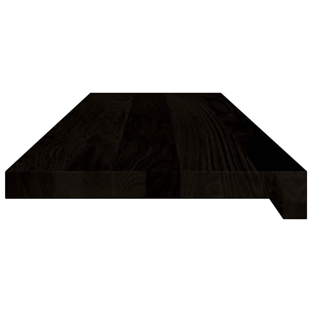 trappemåtter 2 stk. mørkebrun 90x30x2 cm massivt egetræ