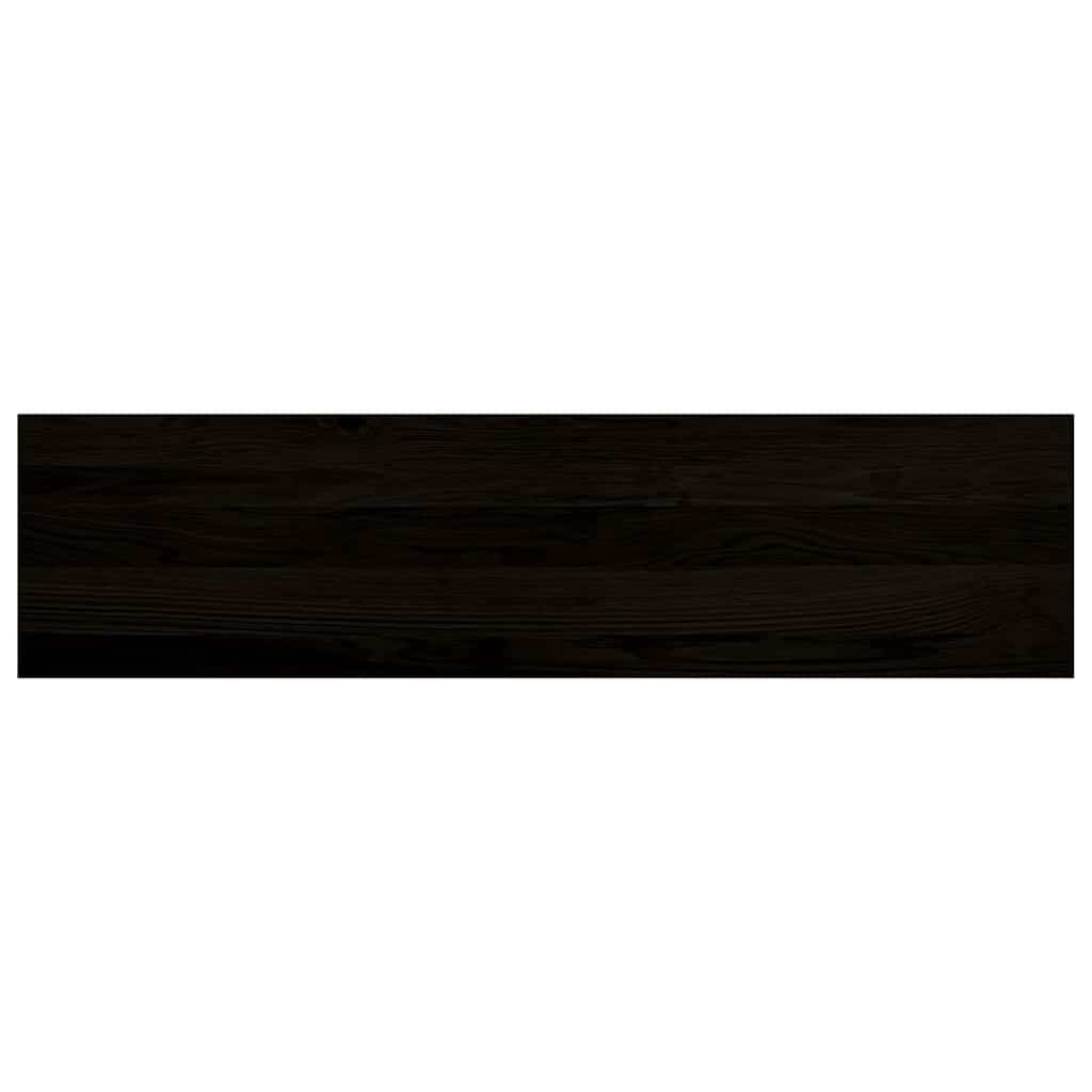 trappemåtter 2 stk. mørkebrun 100x30x2 cm massivt egetræ