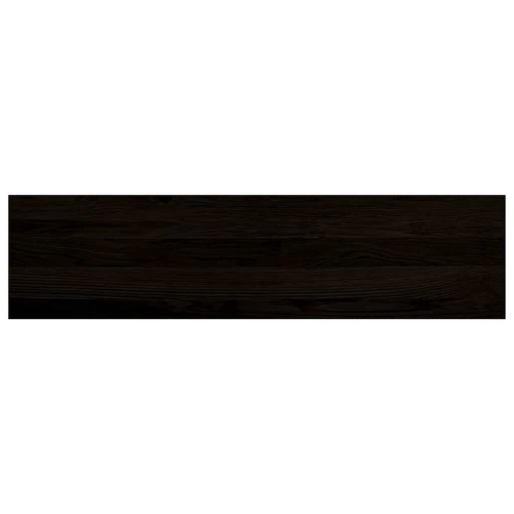 trappemåtter 2 stk. mørkebrun 100x30x2 cm massivt egetræ