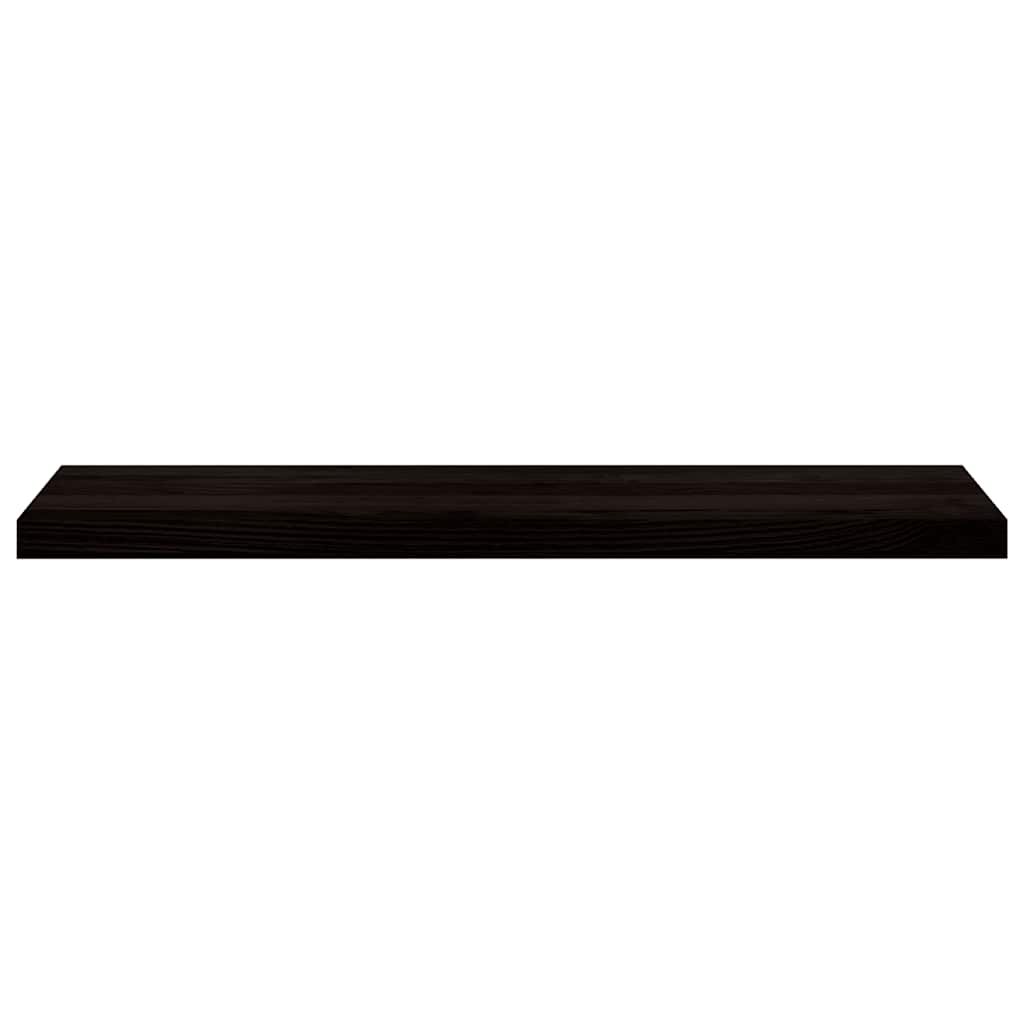 trappemåtter 2 stk. mørkebrun 100x30x2 cm massivt egetræ