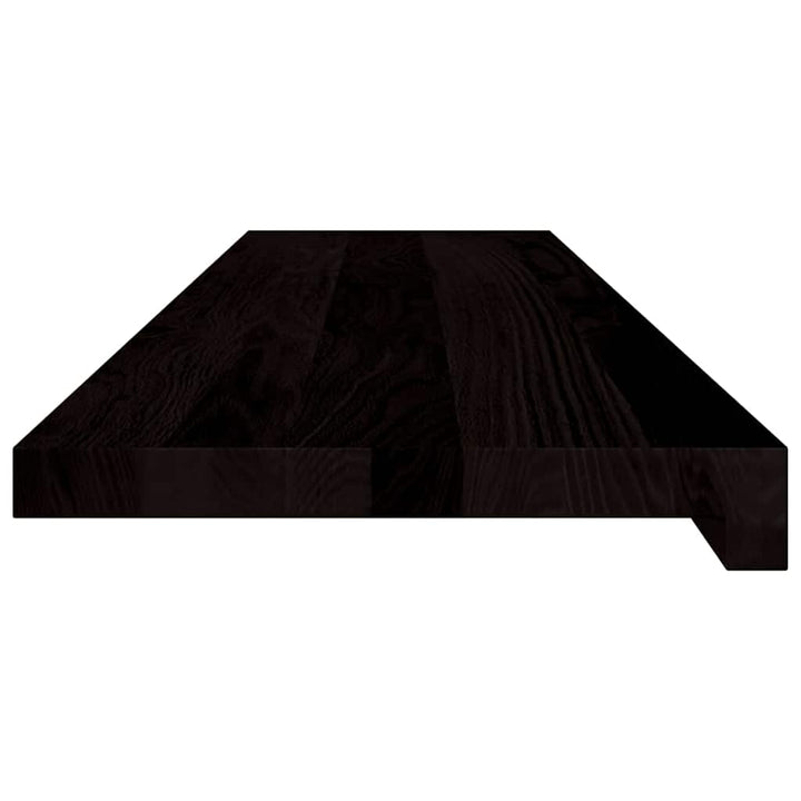 trappemåtter 2 stk. mørkebrun 100x30x2 cm massivt egetræ