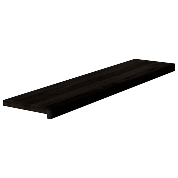 trappemåtter 2 stk. mørkebrun 110x30x2 cm massivt egetræ