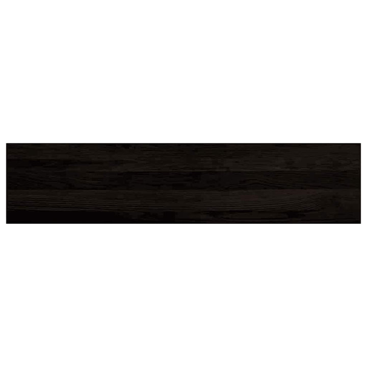 trappemåtter 2 stk. mørkebrun 110x30x2 cm massivt egetræ
