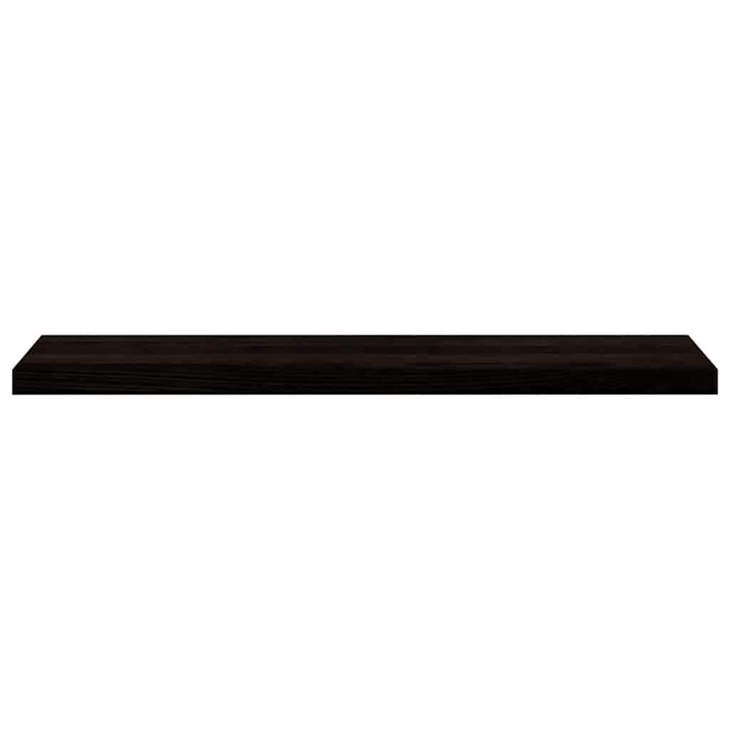 trappemåtter 2 stk. mørkebrun 110x30x2 cm massivt egetræ