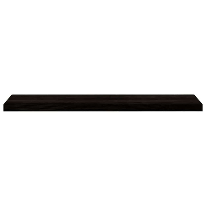trappemåtter 2 stk. mørkebrun 110x30x2 cm massivt egetræ