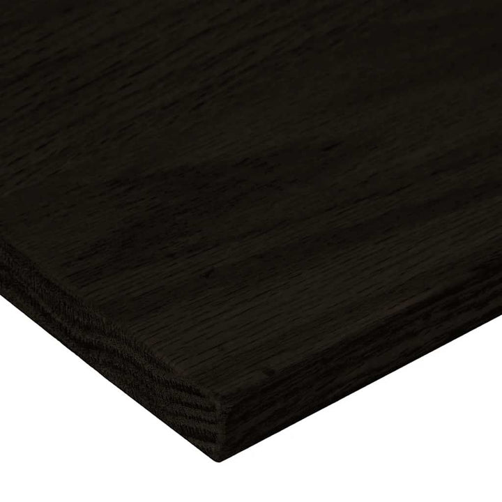 trappemåtter 2 stk. mørkebrun 120x30x2 cm massivt egetræ