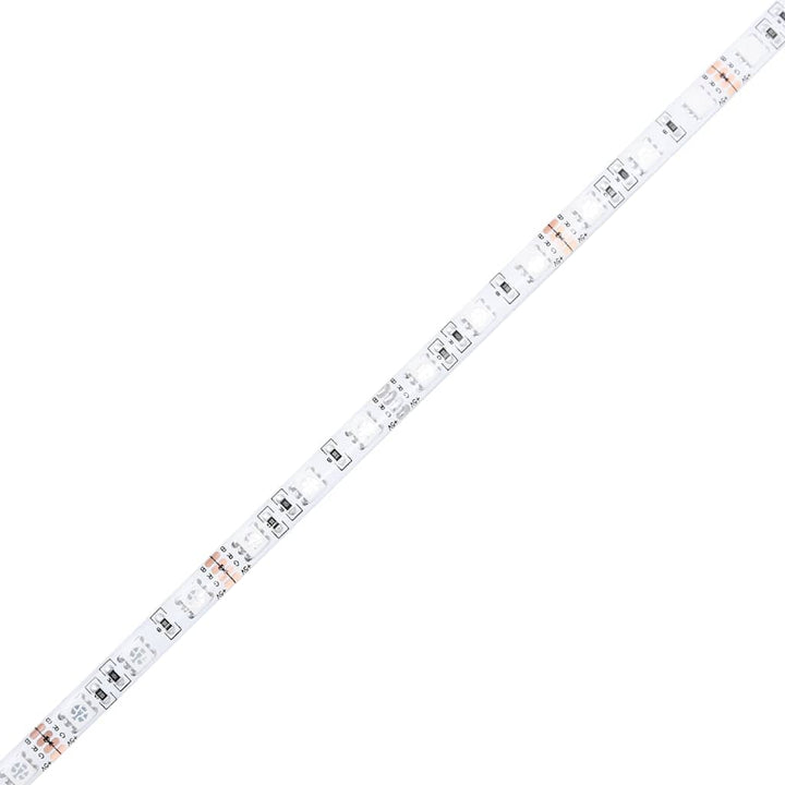 sofabord med Infinity LED-lys 116x69x40 cm sort
