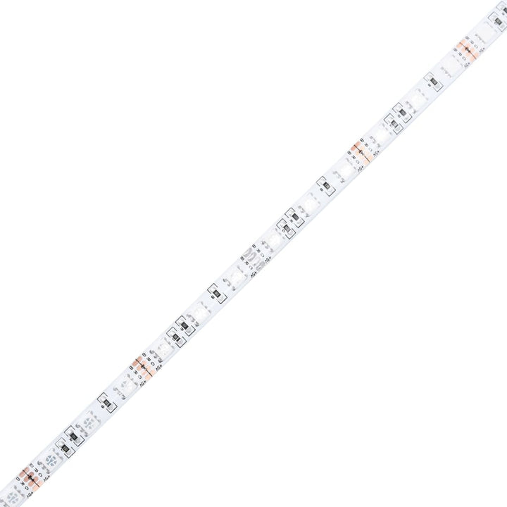 sengebord med Infinity LED-lys 50x50x50 cm sort