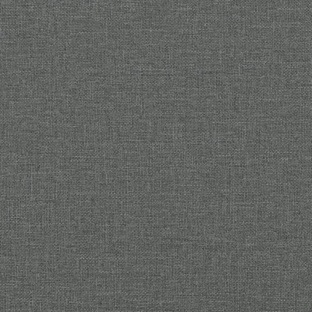 kontinentalseng med madras 200x200 cm stof mørkegrå