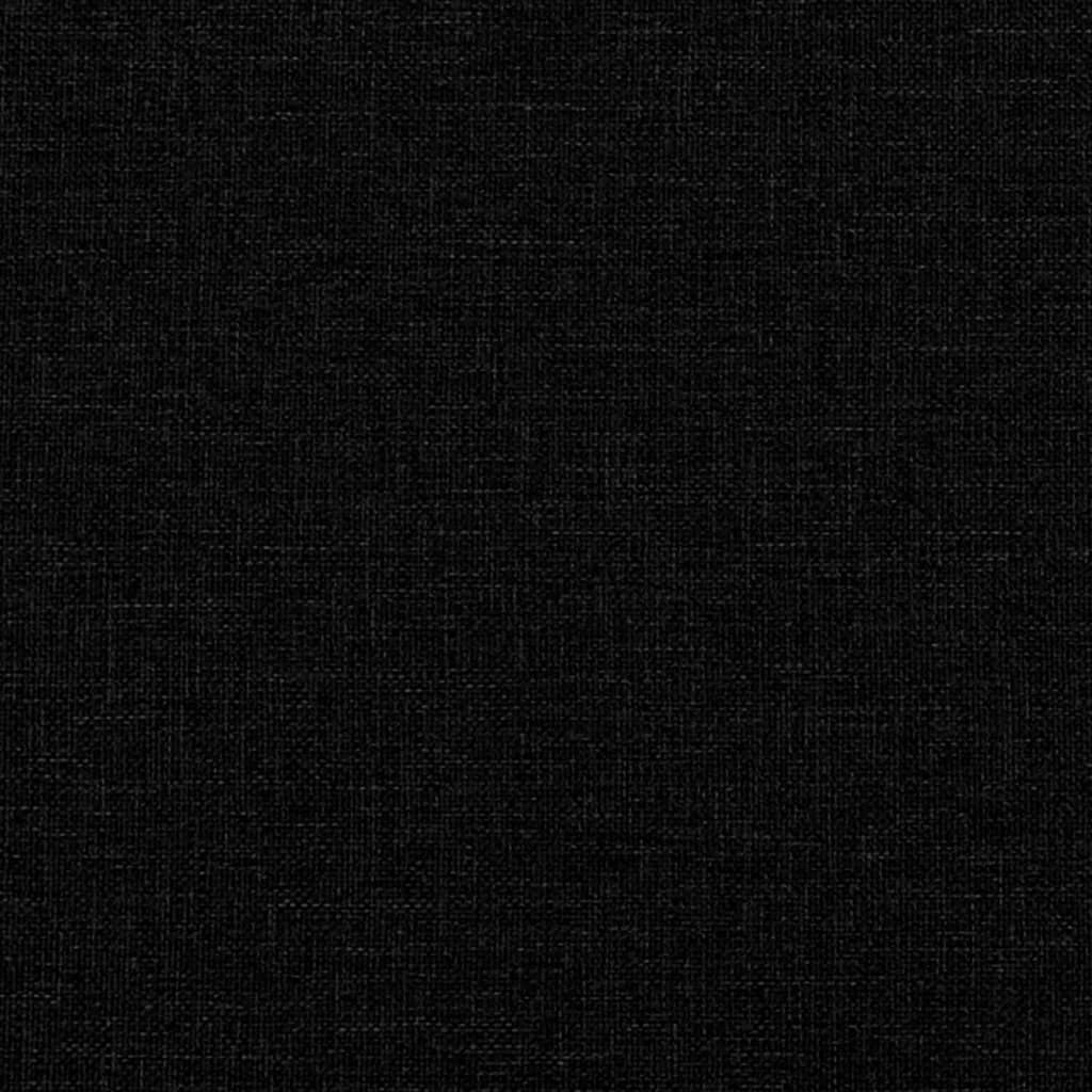 kontinentalseng med madras 200x200 cm stof sort