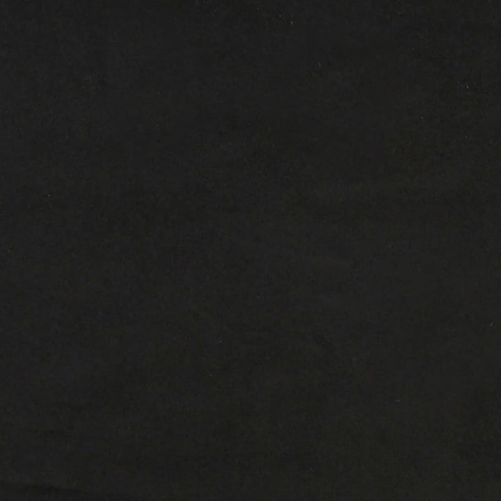 kontinentalseng med madras 80x200 cm fløjl sort