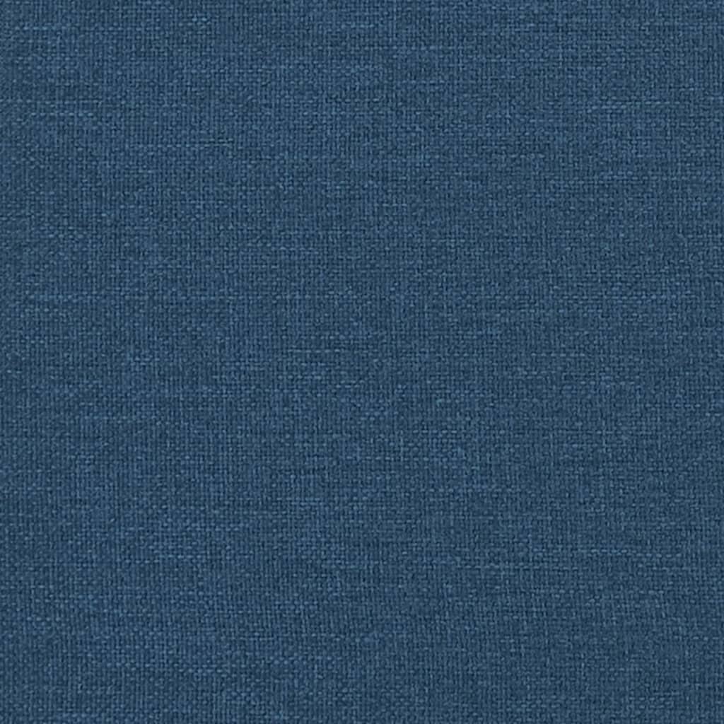 kontinentalseng med madras 80x200 cm stof blå