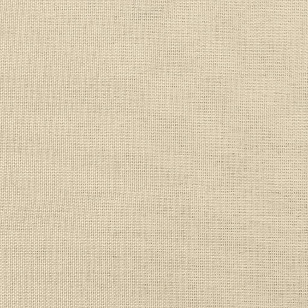 kontinentalseng med madras 90x190 cm stof cremefarvet