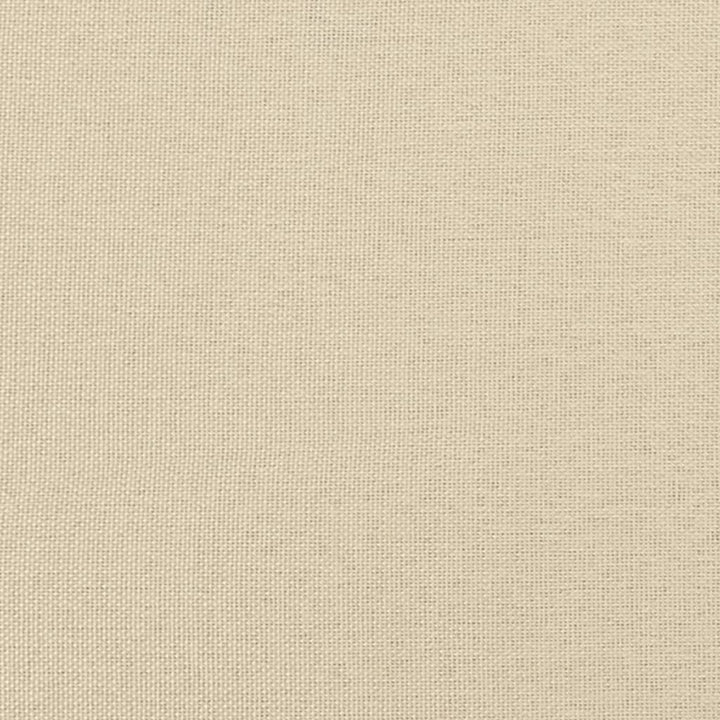 kontinentalseng med madras 90x190 cm stof cremefarvet