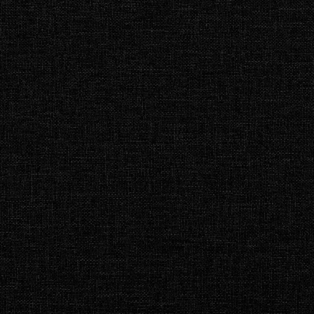 kontinentalseng med madras 200x200 cm stof sort