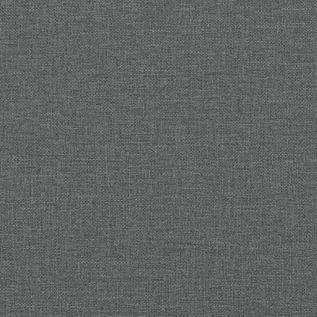 kontinentalseng med madras 80x200 cm stof mørkegrå