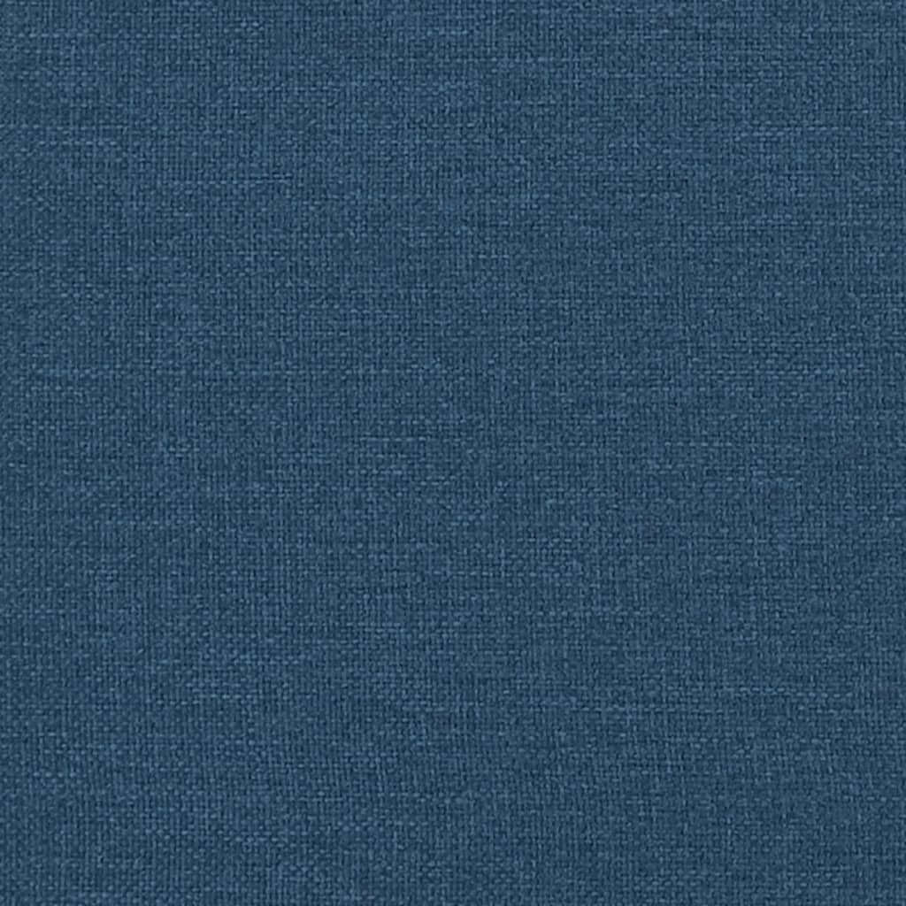 kontinentalseng med madras 80x200 cm stof blå