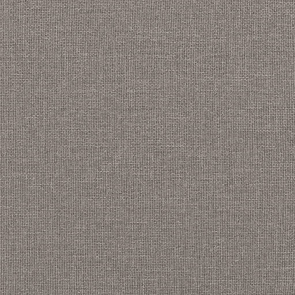 kontinentalseng med madras 90x190 cm stof gråbrun