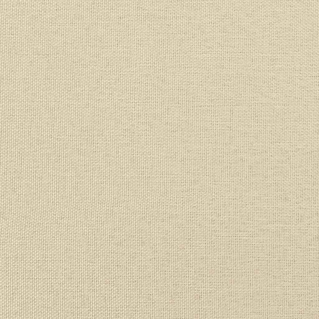 kontinentalseng med madras 90x190 cm stof cremefarvet