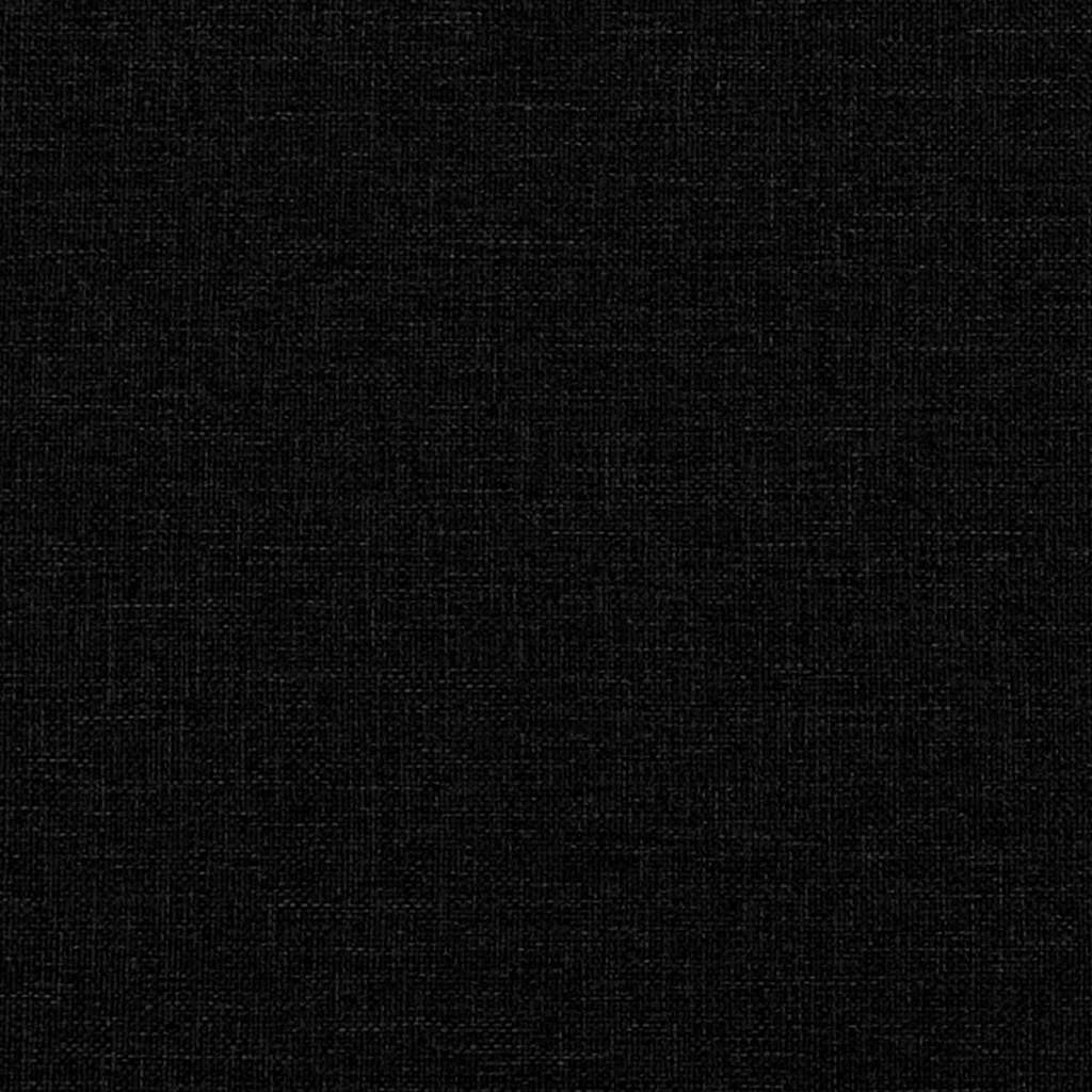 kontinentalseng med madras 200x200 cm stof sort