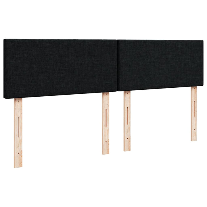 kontinentalseng med madras 200x200 cm stof sort