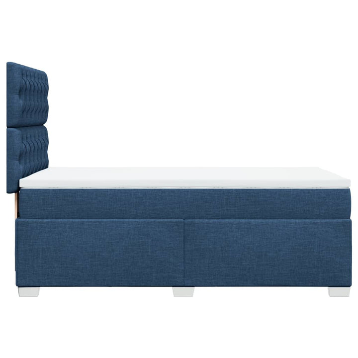 kontinentalseng med madras 80x200 cm stof blå