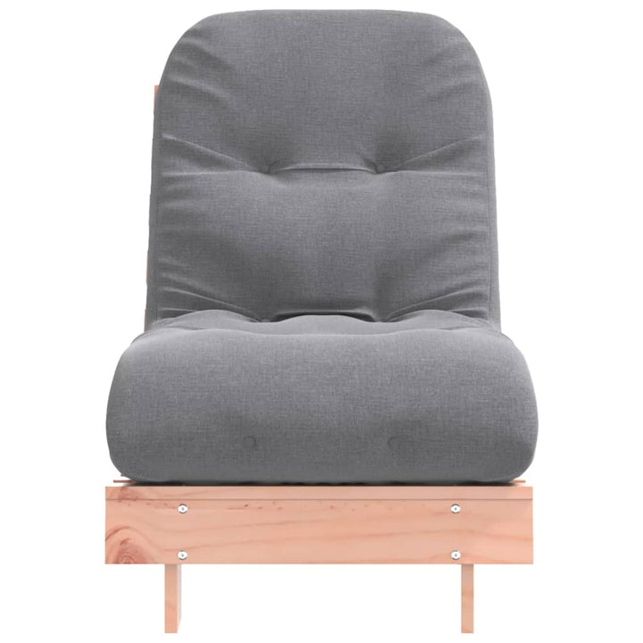 futon med madras 60x206x11 cm massivt douglasgran
