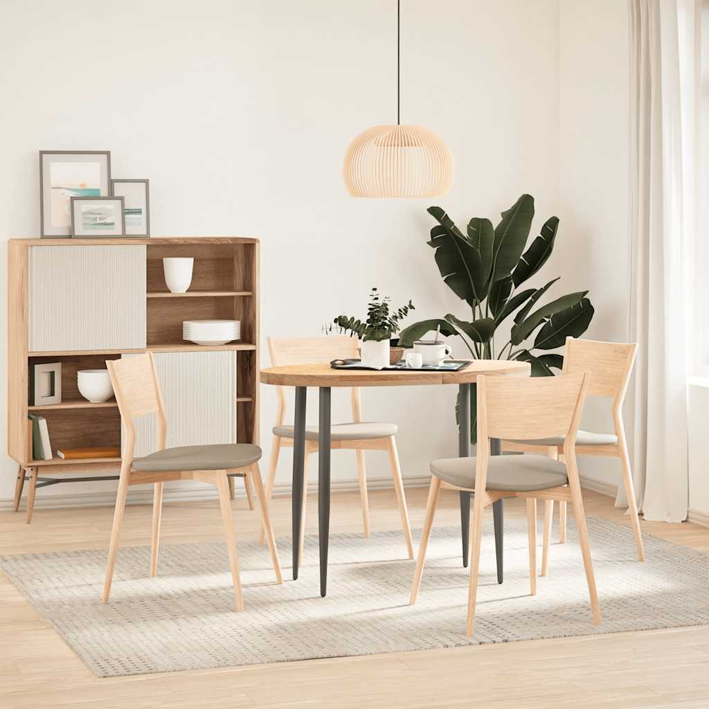 bordplade 100x50x4 cm massivt egetræ oval
