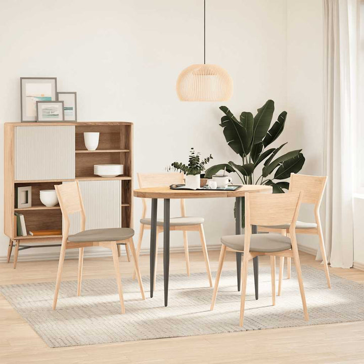 bordplade 100x50x4 cm massivt egetræ oval