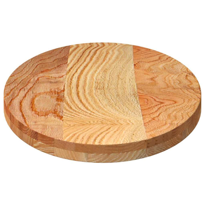 bordplade 100x50x4 cm massivt egetræ oval lysebrun