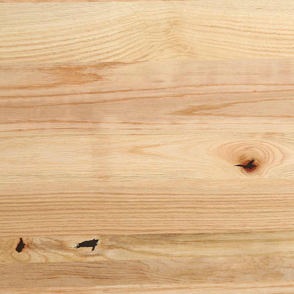 bordplade 100x50x4 cm massivt egetræ oval