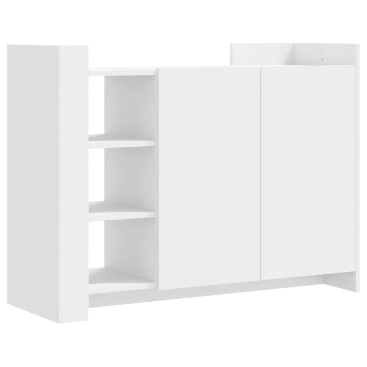 skænk 100x35x75 cm konstrueret træ hvid