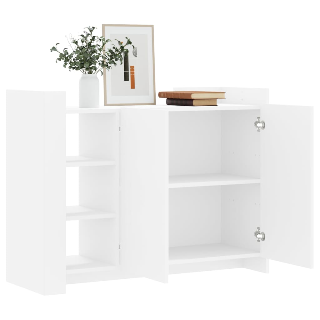skænk 100x35x75 cm konstrueret træ hvid