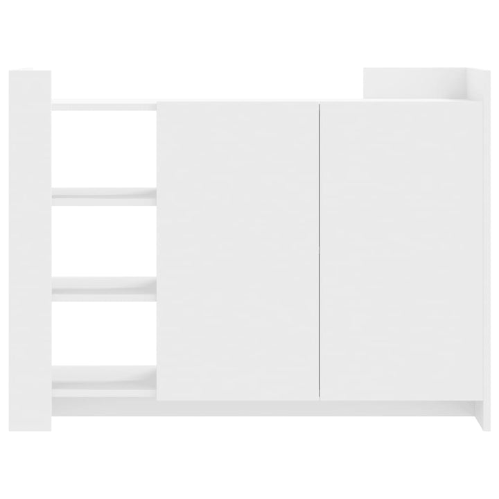 skænk 100x35x75 cm konstrueret træ hvid