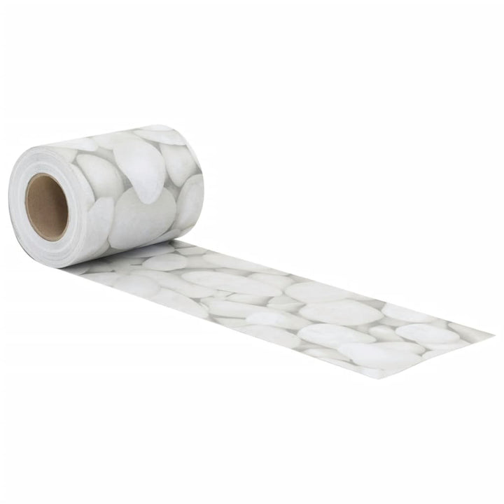 haveafskærmninger 2 stk. 35x0,19 m PVC marmorgrus grå