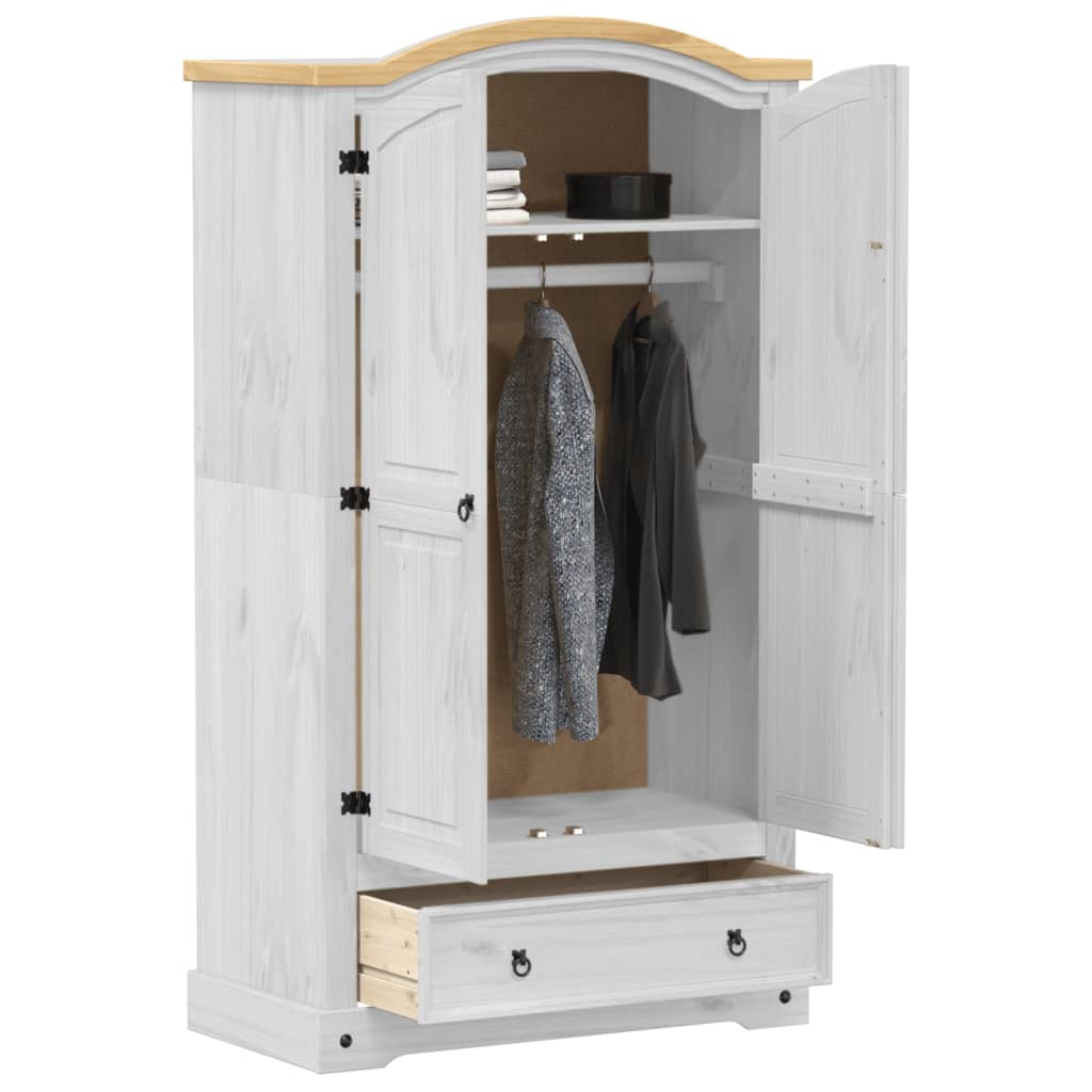 klædeskab Corona 102x52x186 cm massivt fyrretræ