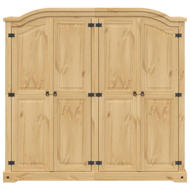 klædeskab Corona 194x52x186 cm massivt fyrretræ
