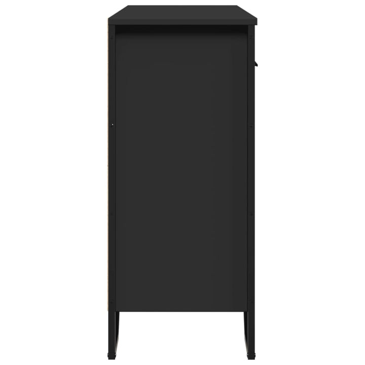skab 97x32,5x74,5 cm konstrueret træ sort