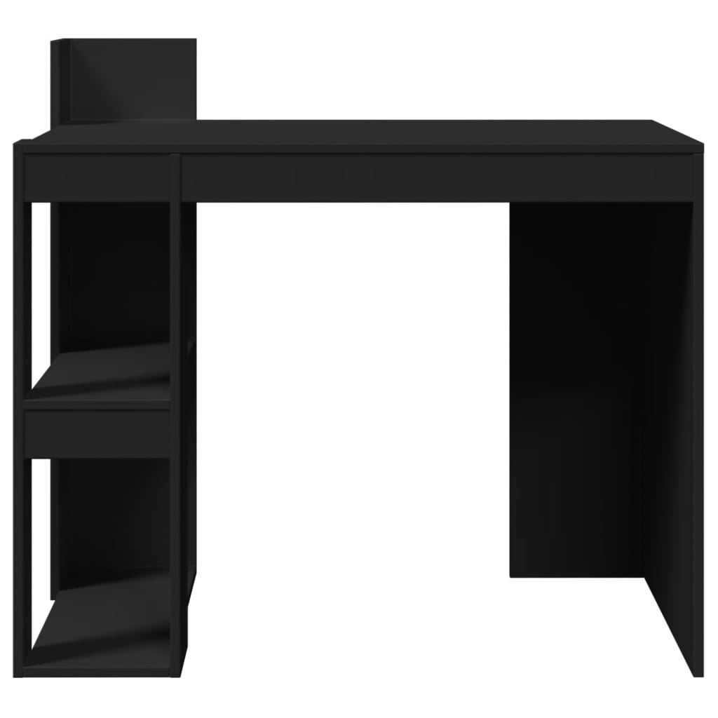 skrivebord 103,5x56,5x94 cm konstrueret træ sort