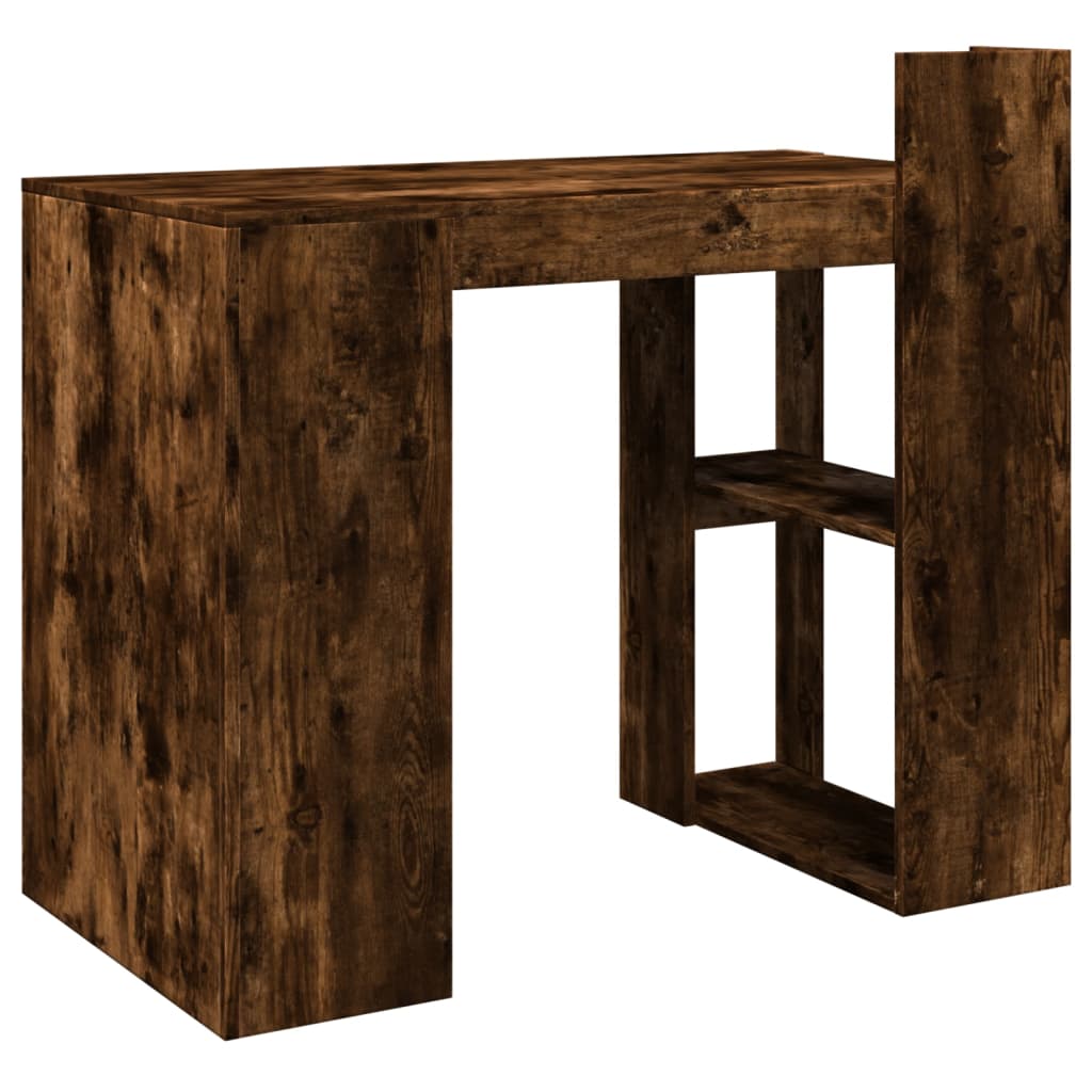 skrivebord 103,5x56,5x94 cm konstrueret træ røget egetræsfarve