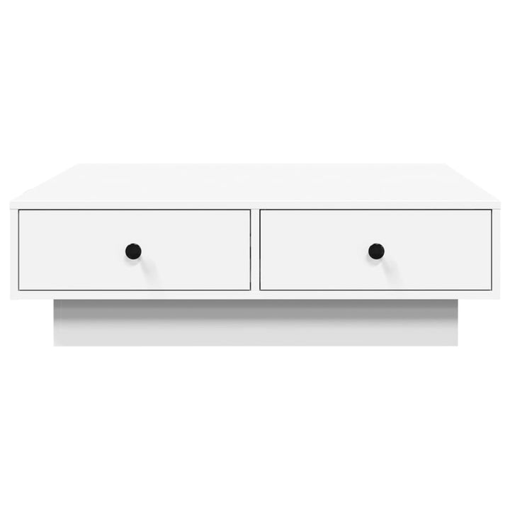 sofabord 90x90x28 cm konstrueret træ hvid