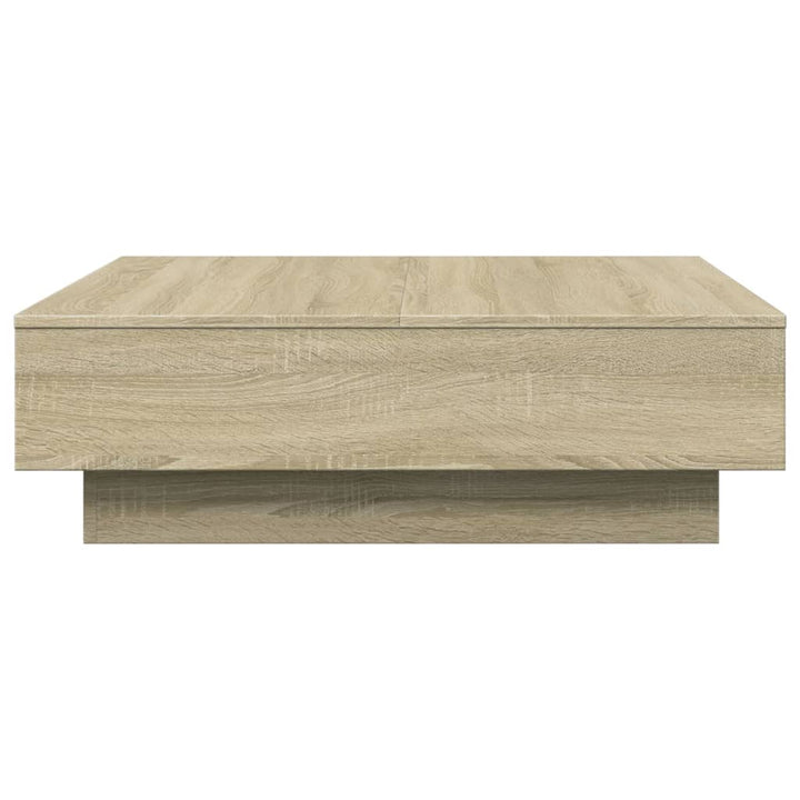 sofabord 90x90x28 cm konstrueret træ sonoma-eg