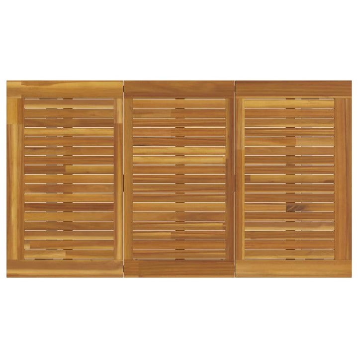 Have Spisebordssæt 7 pcs Grå og brun Massivt akacietræ