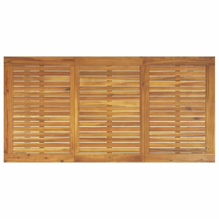 Have Spisebordssæt 7 pcs Grå og brun Massivt akacietræ