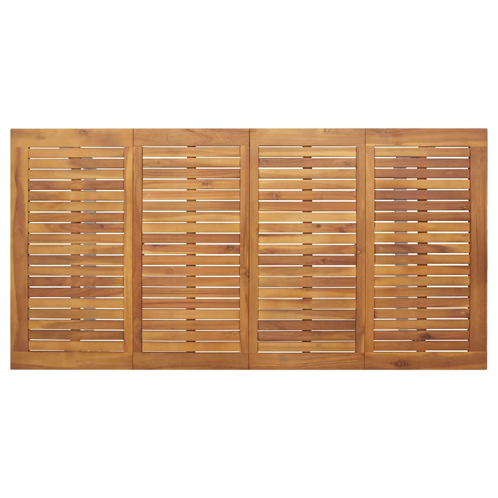 Have Spisebordssæt 7 pcs Grå og brun Massivt akacietræ