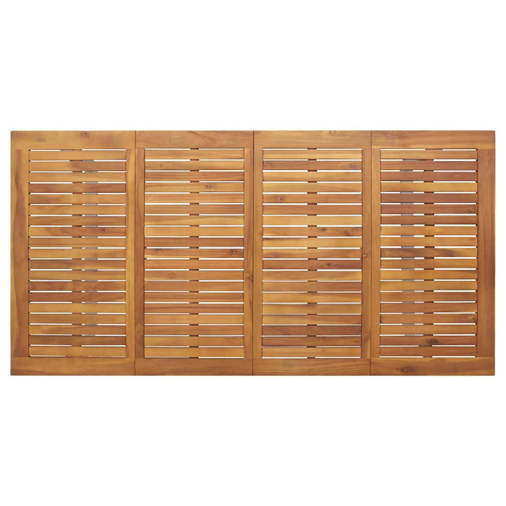 Have Spisebordssæt 7 pcs Grå og brun Massivt akacietræ