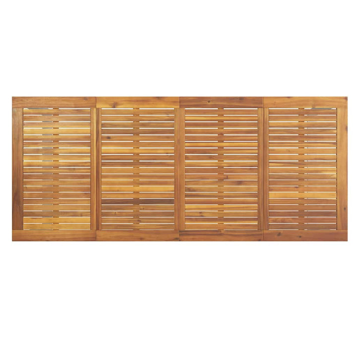 Have Spisebordssæt 7 pcs Grå og brun Massivt akacietræ