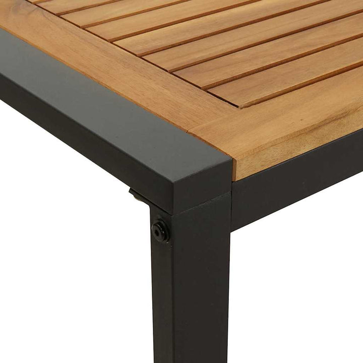 Have Spisebordssæt 7 pcs Sort og brun 140 x 80 x 75 cm